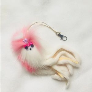 NWT Handmade Fuzzy Squid Keychain